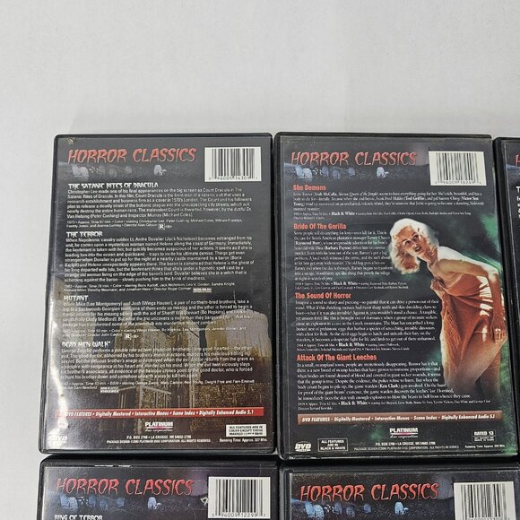 Horror Classics DVD Lot Set 6 Volumes 24 Movies Boxed Mega Pack Classic Monsters - Picture 7 of 12